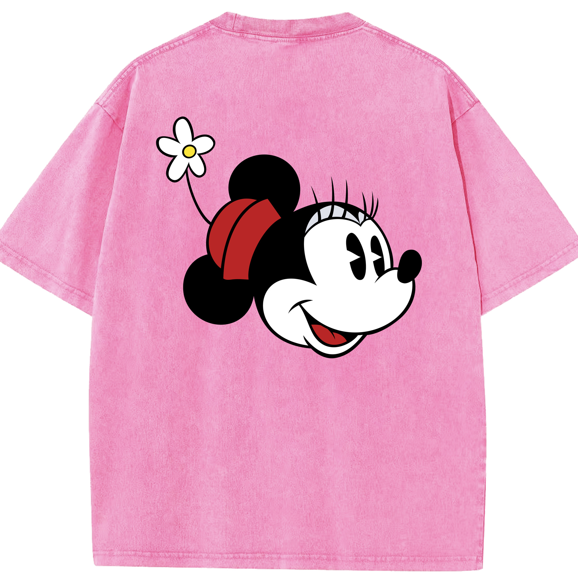 （画像用） ミッキーマウス Mickey Mouse 綿100% ヴィンテージ風 半袖Tシャツ（背面プリント）
